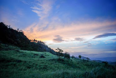 Randonnée dans la montagne Hanthana le long de Lizard Back de Kandy